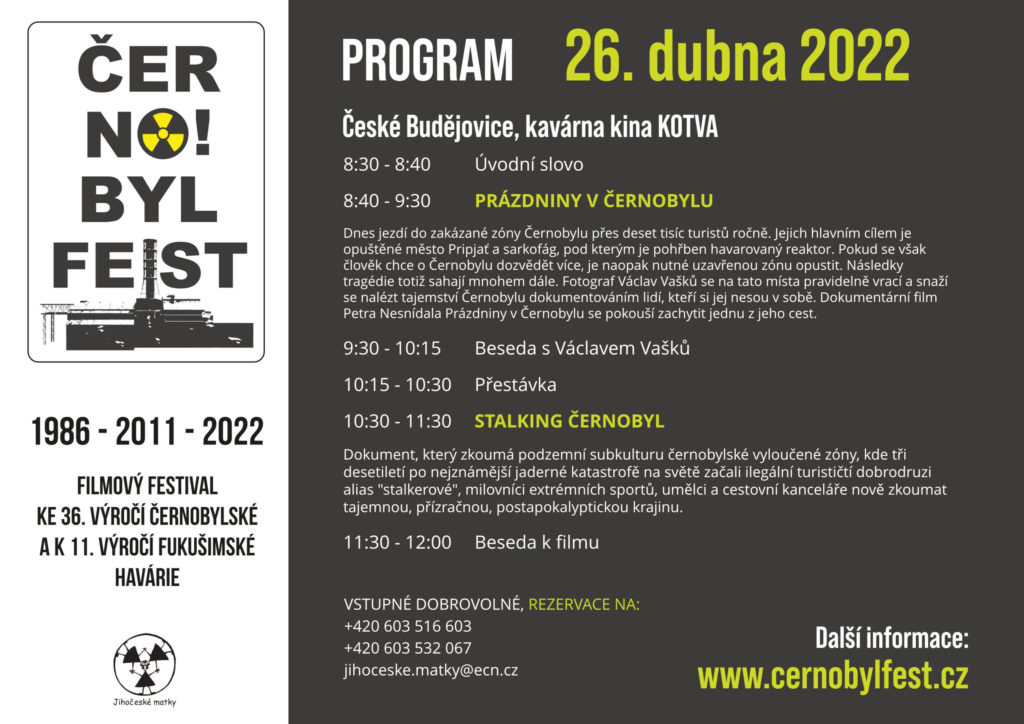 Program Černobylfestu 2022